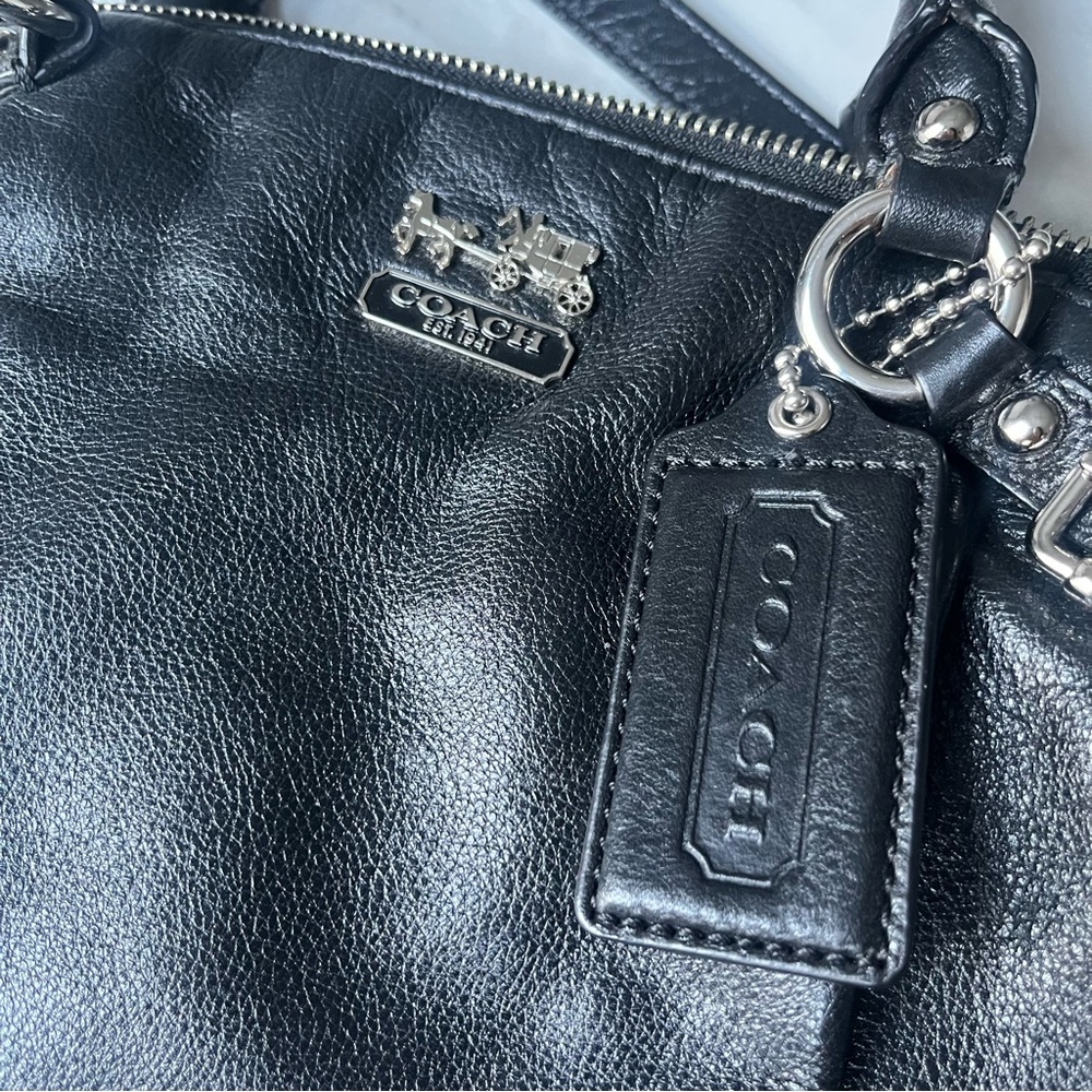 NEW! COACH Madison leather Lindsey Satchel NWOT - Picture 9 of 15